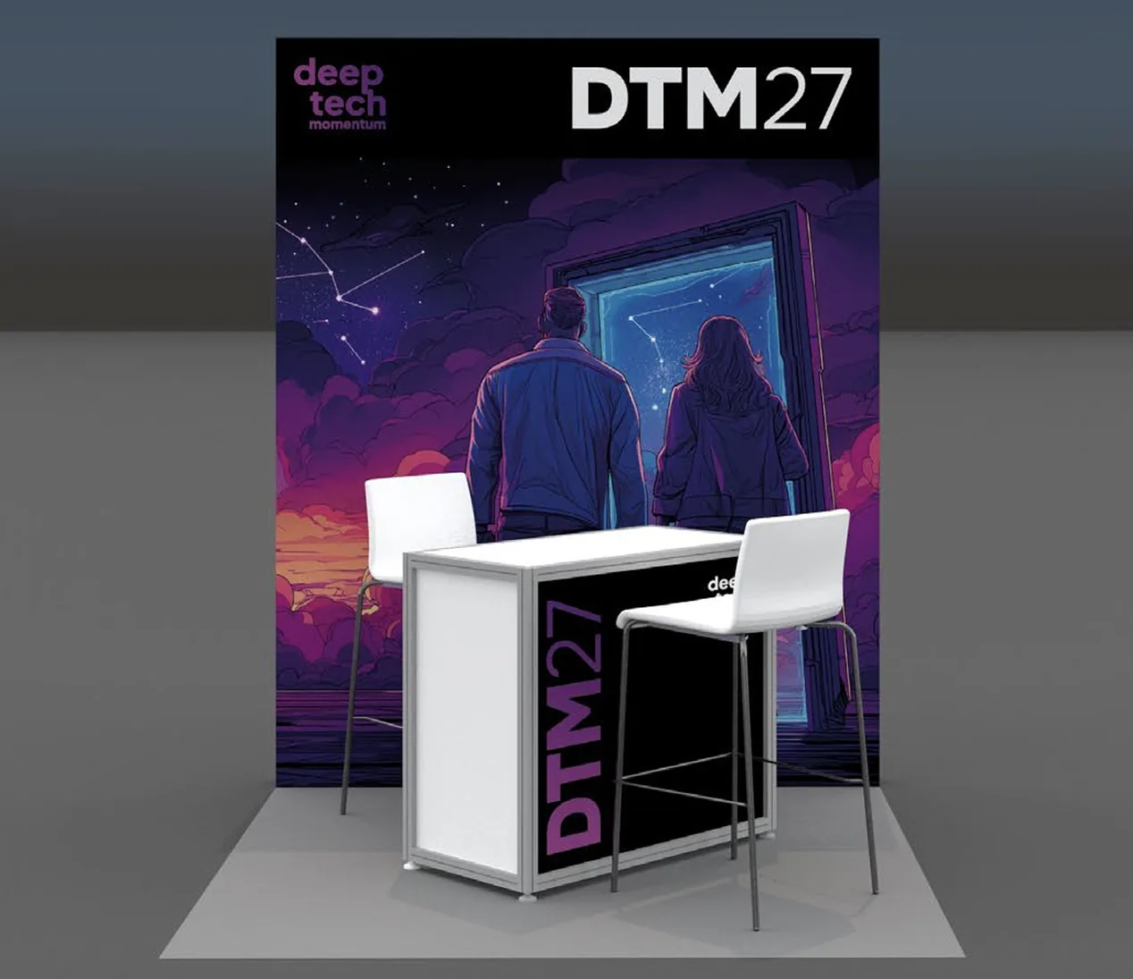 2×2m booth render